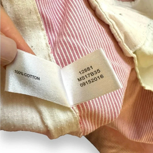 Peter Millar 38 Mens Shorts‎ 8.5" Inseam Pink Pinstripe Preppy Flat Front Golf - Picture 4 of 7